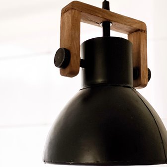 zdjęcie Mała czarna lampa rustykalna Ashby 19cm